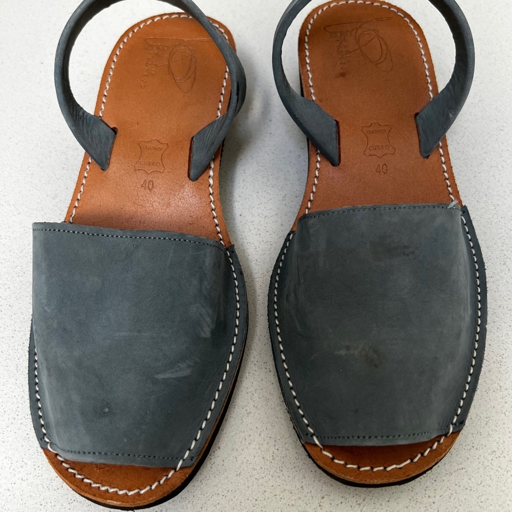 Zero + Maria Cornejo Blue Ita Sandas Sz 40